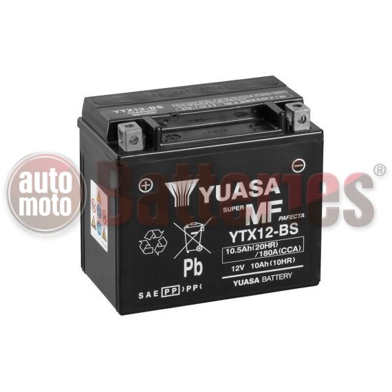 Μπαταρία Μοτοσυκλέτας Yuasa YTX12-BS 12V 10AH 180CCA