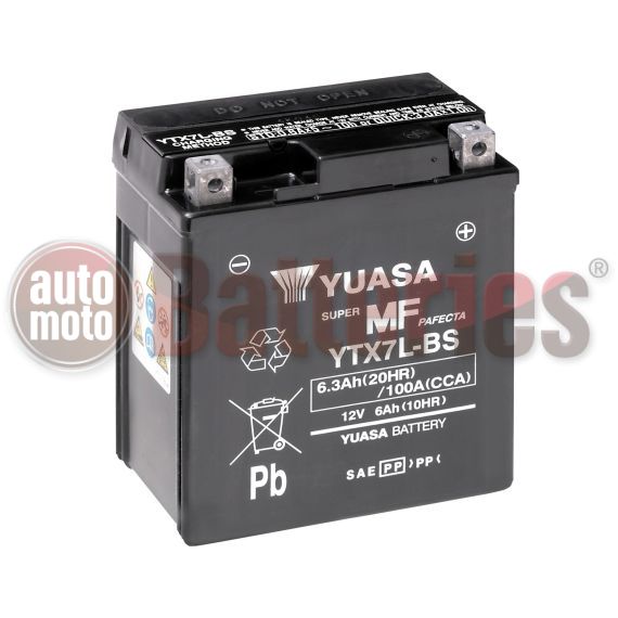 Μπαταρία Μοτοσυκλέτας Yuasa YTX7L-BS 12V  6.3AH  100CCA